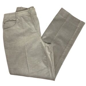 ST. JOHN Sport Corduroy Straight Leg Pants  Gray size 4